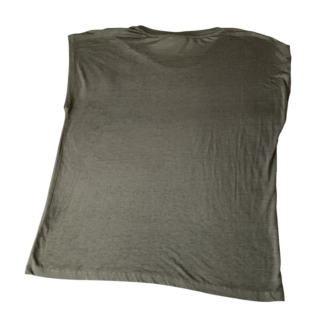 Ariat Womens Olive Green‎ Eagle Graphic Sleeveless T-Shirt Top Size M - Picture 8 of 8